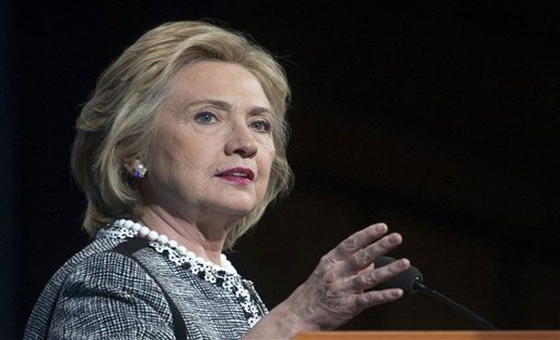She cast herself as a defender of women's rights and talked about her mother's tough upbringing. (Photo: AFP) She cast herself as a defender of women's rights and talked about her mother's tough upbringing. (Photo: AFP)